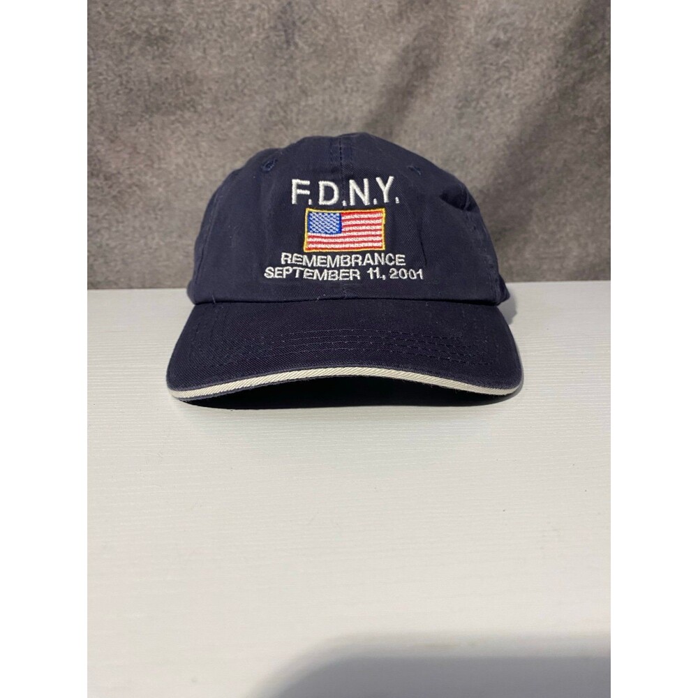 FDNY 9/11 Memorial Hat 343 September 11 2001 Remembrance Baseball Cap Navy